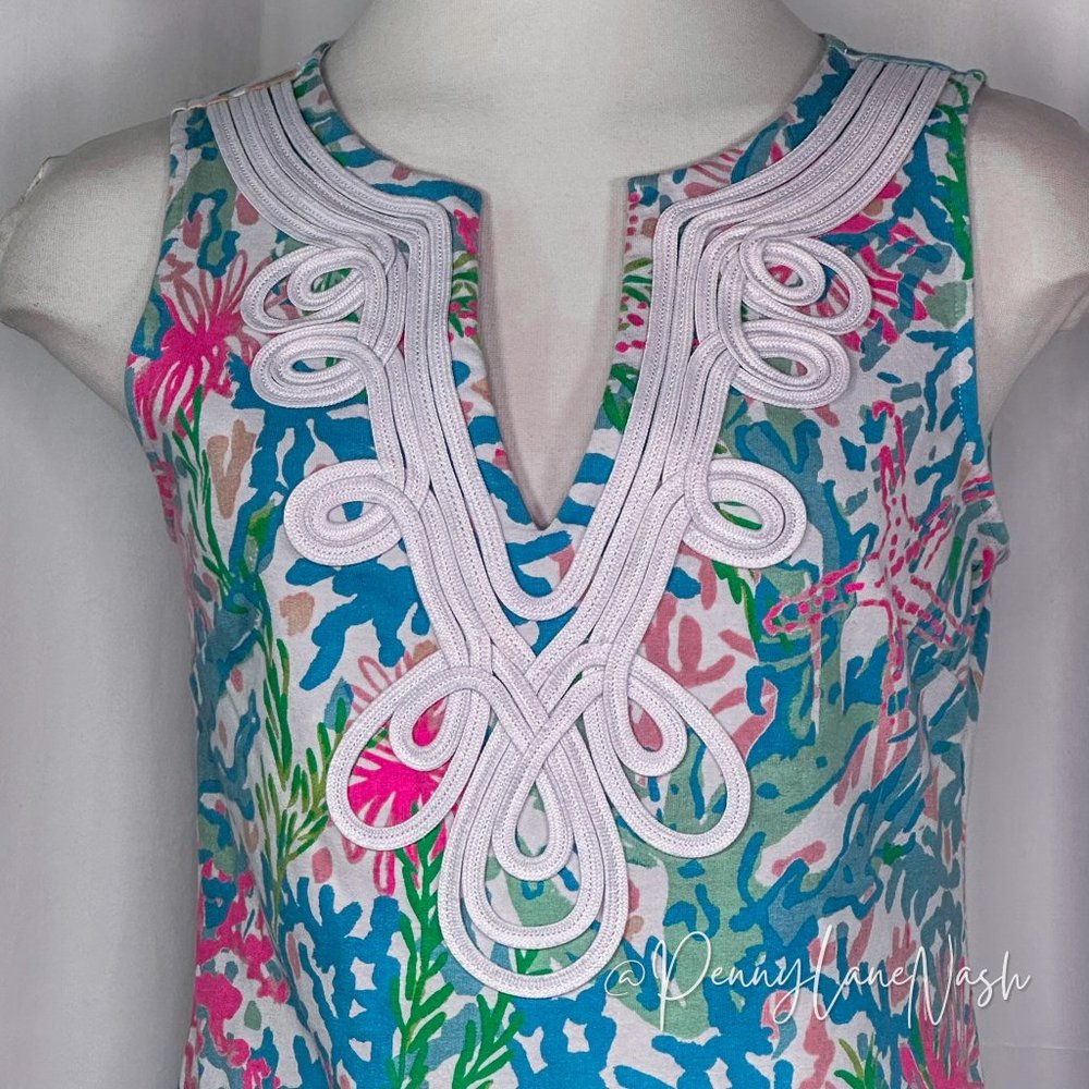 Lilly Pulitzer Harper Shift Dress Multi Coral Bay - Picture 7 of 12